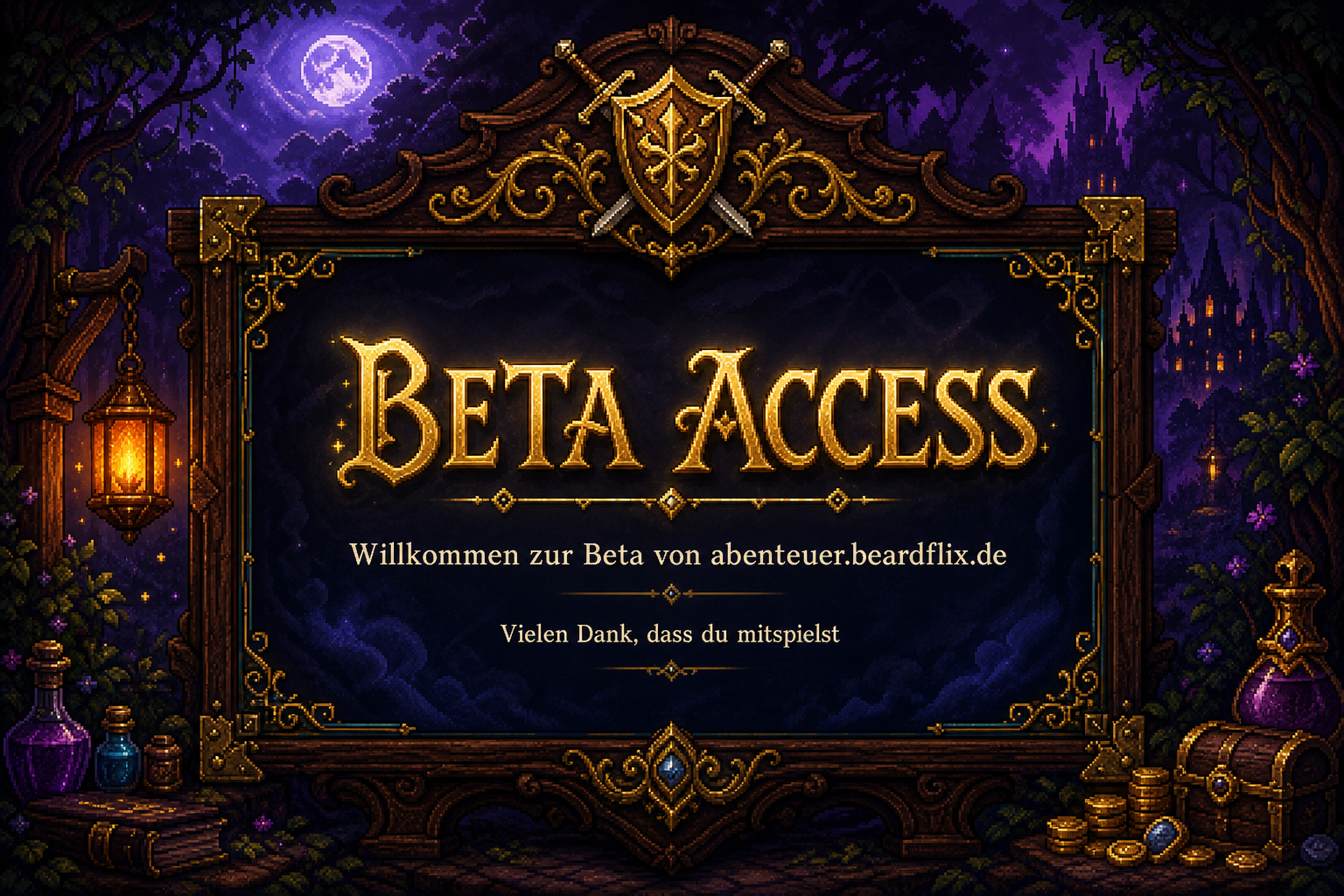 Beta Access — Willkommen zur Beta von abenteuer.beardflix.de